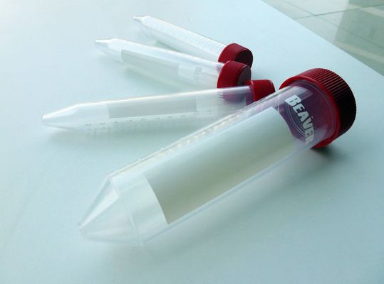 i materiali di consumo inferiori conici del laboratorio medico dei tubi centrifughi 15mL ammassano sterile
